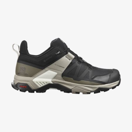 Zapatillas Trekking Salomon X ULTRA 4 GORE-TEX Hombre Negras (ES-NJYE)